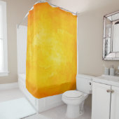 Orange abstrakte Aquarelltextur Hintergrund Duschvorhang (Beispiel)