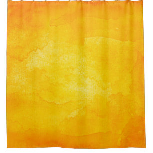 Orange abstrakte Aquarelltextur Hintergrund Duschvorhang