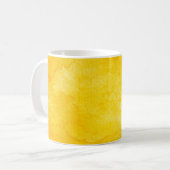 Orange abstrakte Aquarelltextur Hintergrund Kaffeetasse (Vorderseite Links)