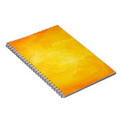 Orange abstrakte Aquarelltextur Hintergrund Notizblock (Rechte Seite)