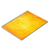 Orange abstrakte Aquarelltextur Hintergrund Notizblock (Linke Seite)
