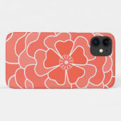 Orange abstrakte Blume Case-Mate iPhone Hülle (Rückseite (Horizontal))