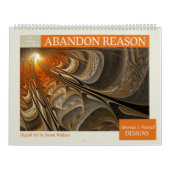 Orange Abstrakte Fraktal 2026 Kalender (Titelbild)