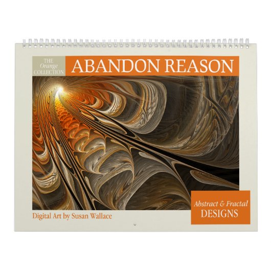 Orange Abstrakte Fraktal 2026 Kalender (Titelbild)