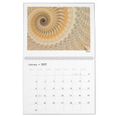 Orange Abstrakte Fraktal 2026 Kalender (Jan 2027)