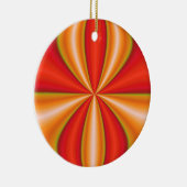 orange abstrakte Kunst Keramik Ornament (Rechts)