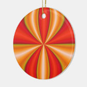 orange abstrakte Kunst Keramik Ornament (Links)