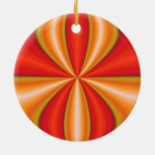 orange abstrakte Kunst Keramik Ornament (Hinten)