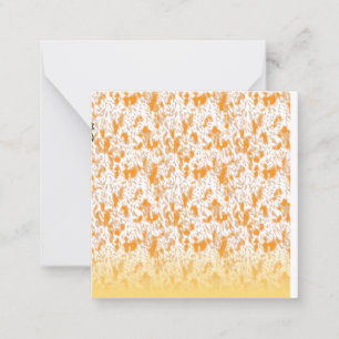 Orange abstrakte Notizkarten Chic Luxus-Papeteri Mitteilungskarte