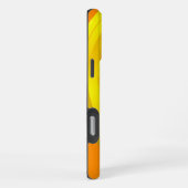 Orange Abstrakte Schleife Kreis iPhone Hülle (Rechte Seite)