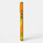 Orange Abstrakte Schleife Kreis iPhone Hülle (Linke Seite)