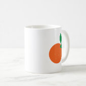 Orange Abstrakte Tasse (VorderseiteRechts)