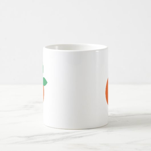 Orange Abstrakte Tasse (Mittel)
