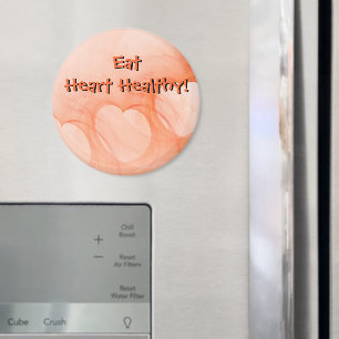 Orange abstrakter Herz-Magnet Magnet