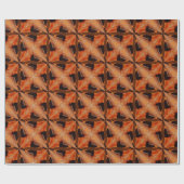 Orange abstraktes geschenkpapier (Flach)