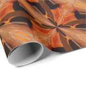 Orange abstraktes geschenkpapier (Rolleneckpunkt)