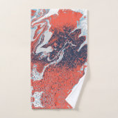 Orange abstraktes Marmorbadezimmer-Tuch-Set Badhandtuch Set (Handtuch)