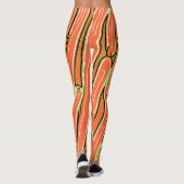 Orange abstraktes Muster "Ratti_Creative_Arts" Leggings (Rückseite)