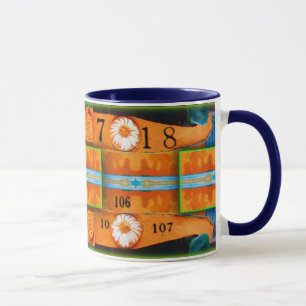 Orange Abstraktion Tasse