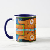 Orange Abstraktion Tasse (Links)