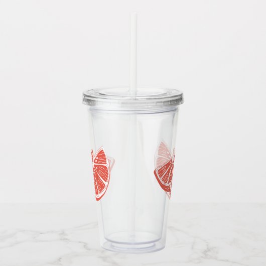 Orange Acryltrinkbecher (Rechts)