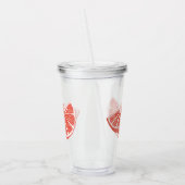 Orange Acryltrinkbecher (Links)