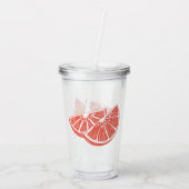 Orange Acryltrinkbecher (Rückseite)