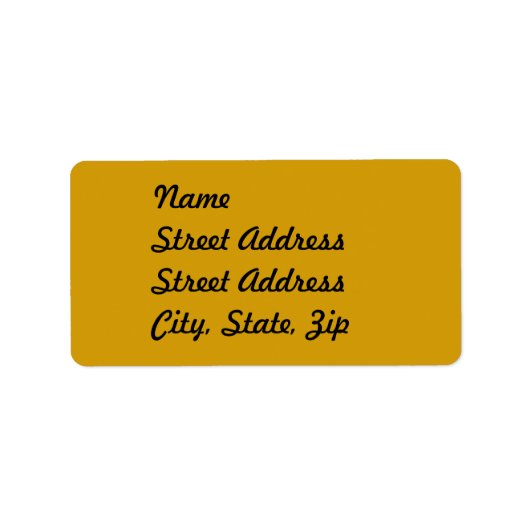 Orange-Adressenaufkleber Adressaufkleber (Vorne)
