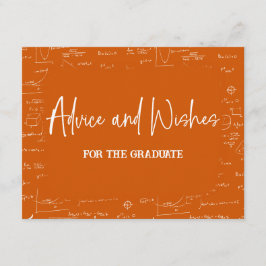 Orange Advice and Wishes for the Graduate  Begleitkarte