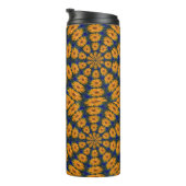 Orange African Daisy Thermal Tumbler Thermosbecher (Nach rechts gedreht)