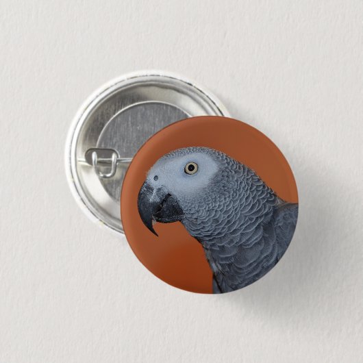 Orange afrikanisches button (Vorne & Hinten)