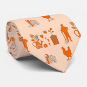 Orange Agriculture Business Krawatte (Gerollt)
