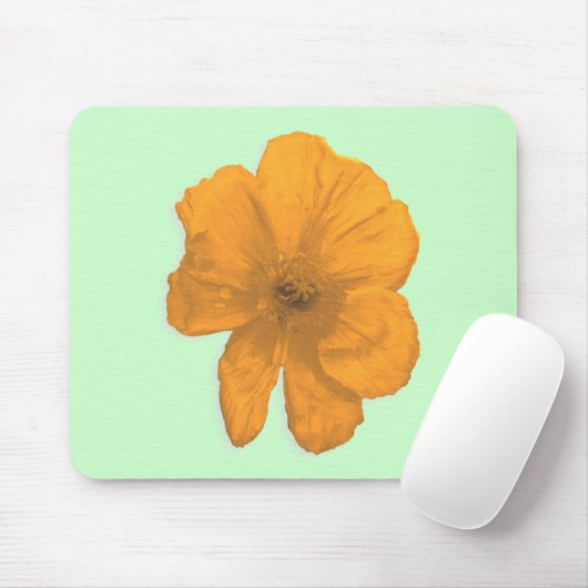 Orange Aid/PopArt-Blume Mousepad (Mit Mouse)