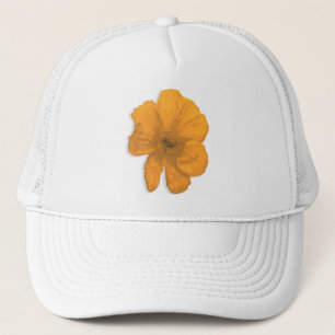 Orange Aid/PopArt-Blume Truckerkappe