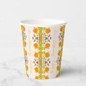 Orange Akzentierte Musterpapiergruppen Pappbecher (Rechts)