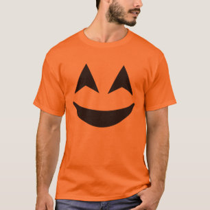 Orange alberner Gesichts-Jack O'Lantern Kürbis T-Shirt