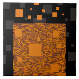 Orange Alert Floor abstrakte Halloween-Blackbox Fliese