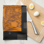 Orange Alert Floor abstrakte Halloween-Blackbox Handtuch (Viertel Falte)