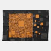 Orange Alert Floor abstrakte Halloween-Blackbox Handtuch (Horizontal)
