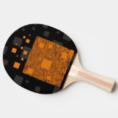 Orange Alert Floor abstrakte Halloween-Blackbox Tischtennis Schläger (Seitenansicht)