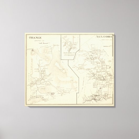 Orange, Alexandria Leinwanddruck (Vorderseite)