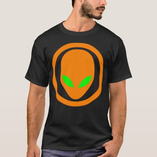 Orange Alien T-Shirt (Vorderseite)