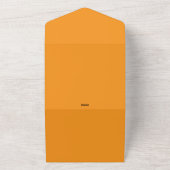 Orange All In One Wedding Invitation – Warm Einladung (Außenbereich)