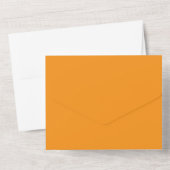 Orange All In One Wedding Invitation – Warm Einladung (Rückseite)