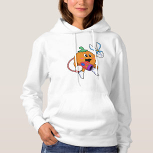 Orange als Friseur mit Schere & Haartrockner Hoodie