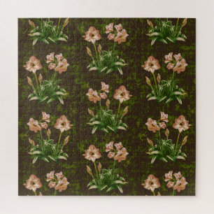 Orange Amaryllis Floral Puzzle