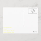 Orange Amaryllis Postkarte (Rückseite)