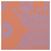 Orange Amoeba Monster Fabric Stoff (Nahaufnahme)