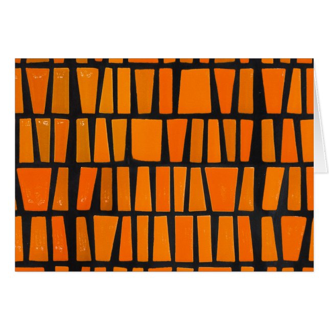 Orange and black african tribal pattern (Vorderseite (Horizontal))