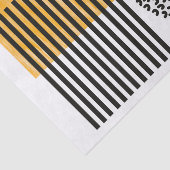 Orange and Black Mid Century Moderne Kunst Seidenpapier (Ausschnitt)